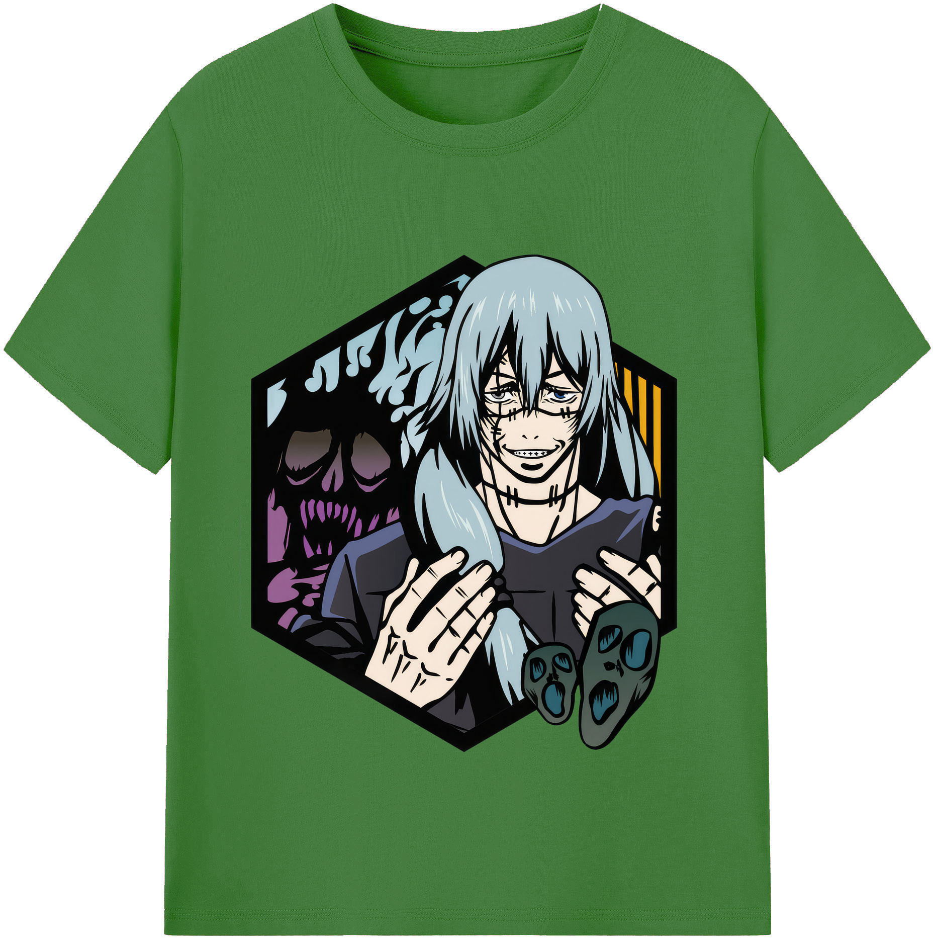 （画像用） 呪術廻戦 Jujutsu Kaisen レディースカジュアルプリントTシャツ（綿100％）